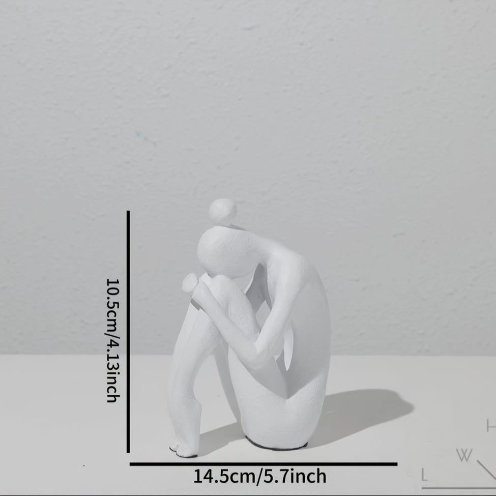 Durable Resin Abstract Human-Form Bookends (Indoor/Outdoor)