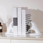 Durable Resin Heart Gesture Bookends (Non-Slip Base)