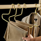Durable Slim Non-Slip Metal Wardrobe Hangers (Set of 5)