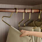 Durable Slim Non-Slip Metal Wardrobe Hangers (Set of 5)