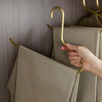 Durable Slim Non-Slip Metal Wardrobe Hangers (Set of 5)