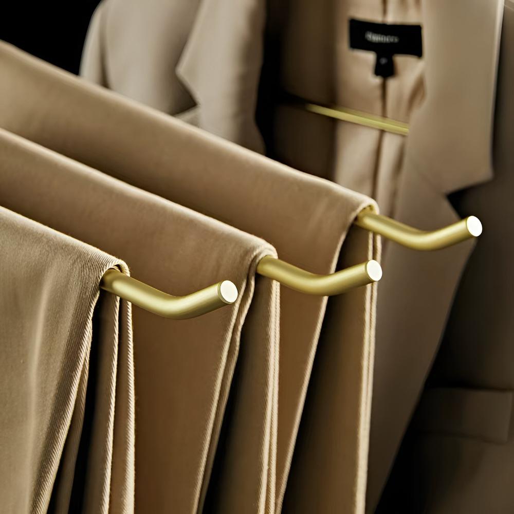 Durable Slim Non-Slip Metal Wardrobe Hangers (Set of 5)