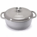 Dutch Oven Enameled Cast Iron 6-Quart Moisture-Sealing Lid