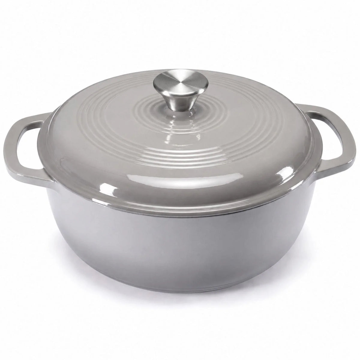 Dutch Oven Enameled Cast Iron 6-Quart Moisture-Sealing Lid