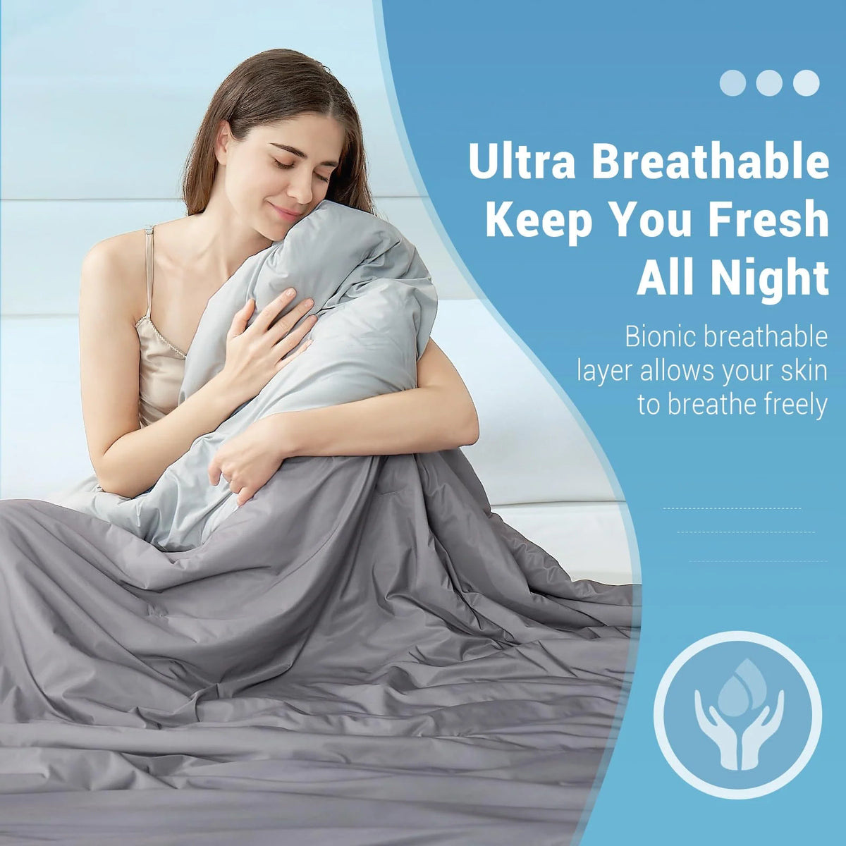 Duvet Cooling & Breathable Gray Gradient