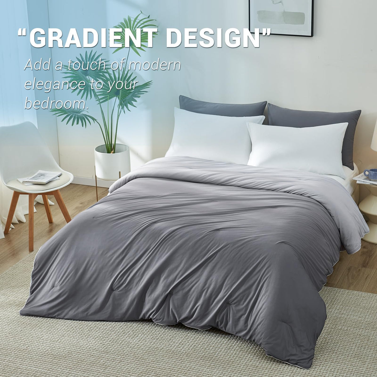 Duvet Cooling & Breathable Gray Gradient