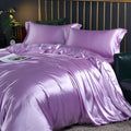 Duvet Cover 100% Silk Cooling With 2 Pillowcases