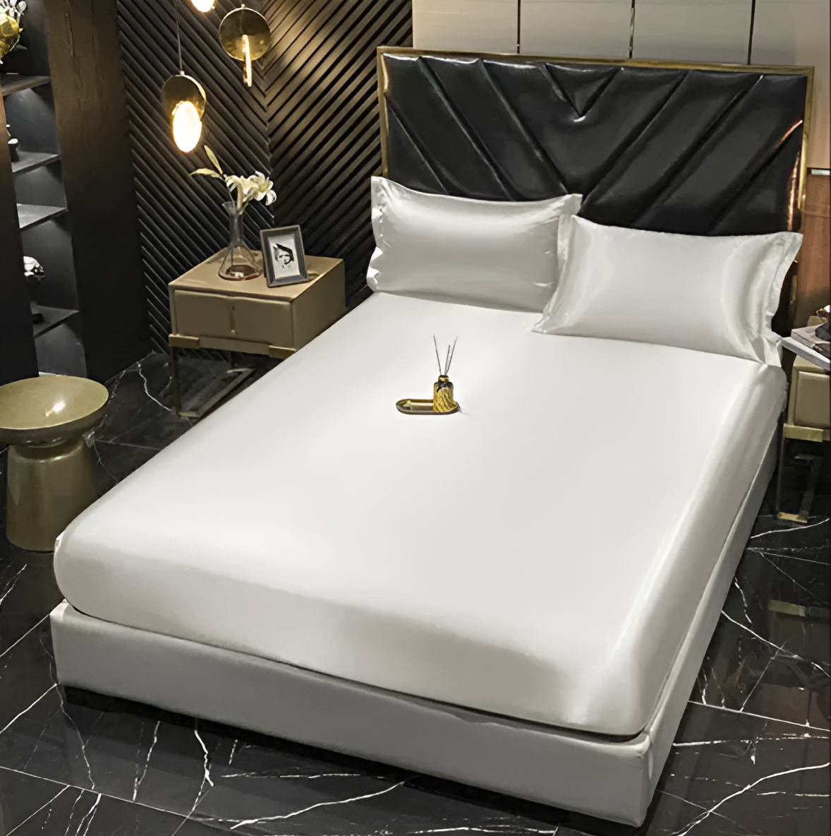 Duvet Cover 100% Silk Cooling With 2 Pillowcases