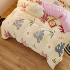 Duvet Cover Double-Sided Teddy Fleece Zippered & Machine-Washable