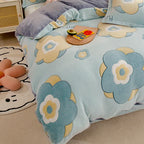Duvet Cover Double-Sided Teddy Fleece Zippered & Machine-Washable