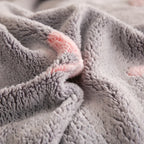 Duvet Cover Double-Sided Teddy Fleece Zippered & Machine-Washable