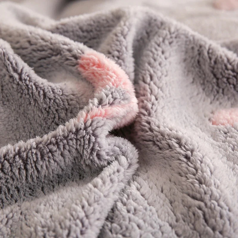 Duvet Cover Double-Sided Teddy Fleece Zippered & Machine-Washable