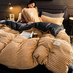 Duvet Cover Extra-Soft Fleece Winter Warmth