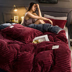 Duvet Cover Extra-Soft Fleece Winter Warmth