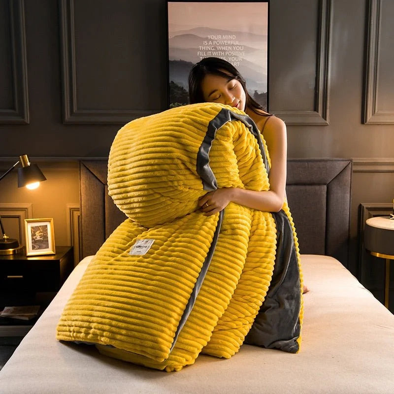 Duvet Cover Extra-Soft Fleece Winter Warmth
