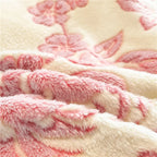 Duvet Cover Flannel Extra-Soft Warm Pastel Floral 1-Piece