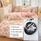 Duvet Cover Flannel Extra-Soft Warm Pastel Floral 1-Piece