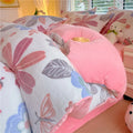 Duvet Cover Flannel Extra-Soft Warm Pastel Floral 1-Piece