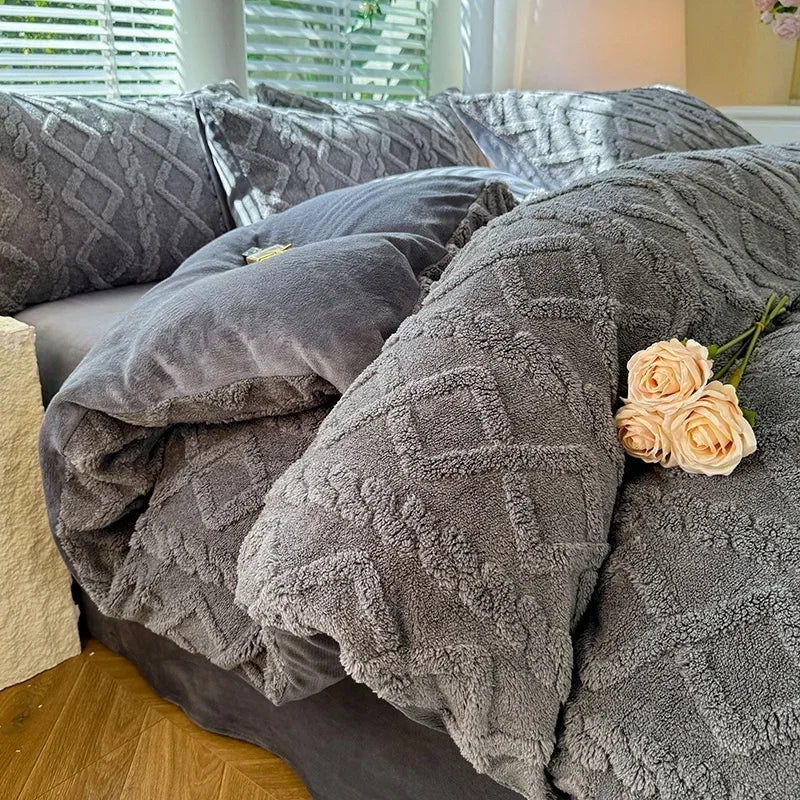 Duvet Cover Flannel Milk Fleece Soft & Warm