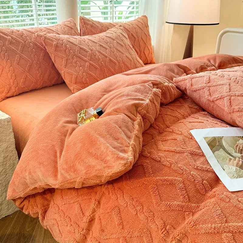 Duvet Cover Flannel Milk Fleece Soft & Warm