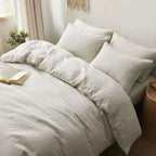 Duvet Cover Linen-Style Breathable All-Season