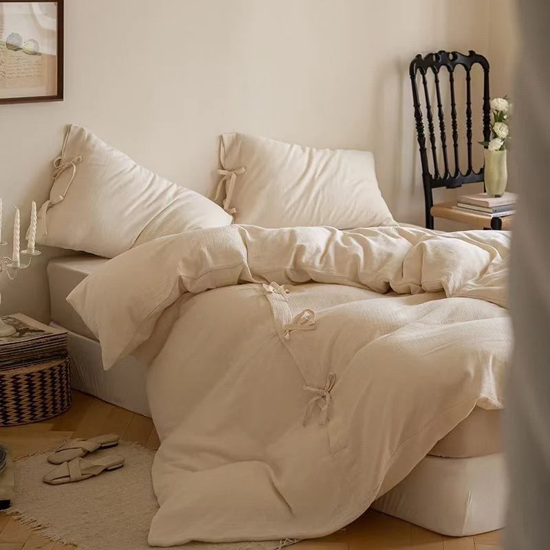 Duvet Cover Reversible Quilted Cotton-Blend