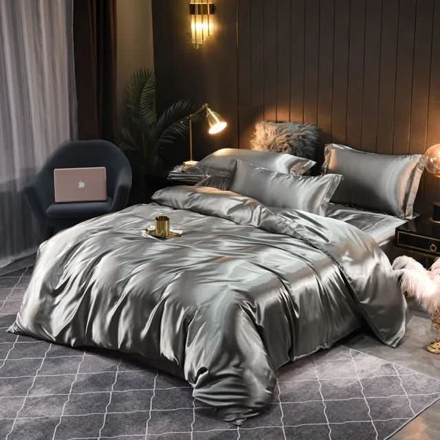 Duvet Cover Set 100% Silk Temperature-Regulating