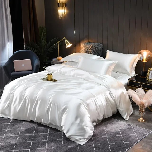 Duvet Cover Set 100% Silk Temperature-Regulating
