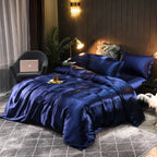 Duvet Cover Set 100% Silk Temperature-Regulating