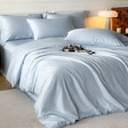 Duvet Cover Set Bamboo Viscose Cooling Zipper Four Piece