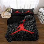Duvet Cover Set Basketball Print Soft & Breathable Machine Washable