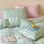 Duvet Cover Set Breathable Cotton Hidden Zipper Machine Washable