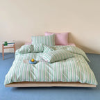 Duvet Cover Set Breathable Cotton Hidden Zipper Machine Washable