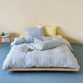 Duvet Cover Set Breathable Cotton Hidden Zipper Machine Washable