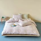 Duvet Cover Set Breathable Cotton Hidden Zipper Machine Washable