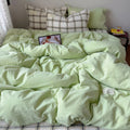 Duvet Cover Set Breathable Cotton-Linen Reversible