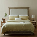 Duvet Cover Set Breathable Cotton Percale & Ruffle Edge