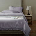 Duvet Cover Set Breathable Cotton Percale & Ruffle Edge