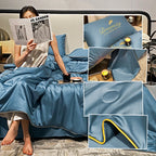 Duvet Cover Set Cooling 3D Breathable Moisture-Wicking
