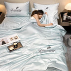Duvet Cover Set Cooling 3D Breathable Moisture-Wicking