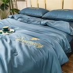 Duvet Cover Set Cooling 3D Breathable Moisture-Wicking