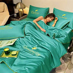 Duvet Cover Set Cooling 3D Breathable Moisture-Wicking