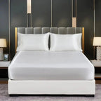 Duvet Cover Set Cooling Ice-Silk Fits 15 Inch Mattress
