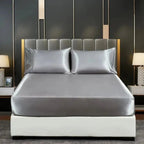 Duvet Cover Set Cooling Ice-Silk Fits 15 Inch Mattress