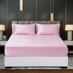 Duvet Cover Set Cooling Ice-Silk Fits 15 Inch Mattress