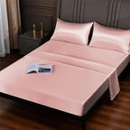 Duvet Cover Set Cooling Ice-Silk Fits 15 Inch Mattress