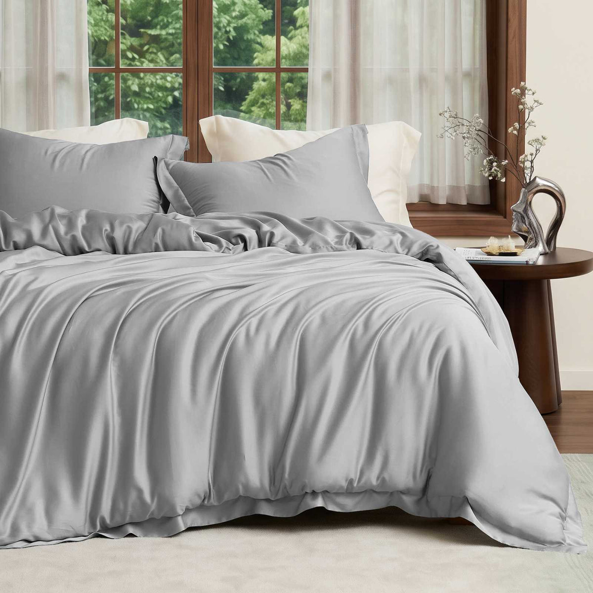 Duvet Cover Set Cooling Lyocell Moisture-Wicking & Lightweight