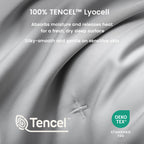 Duvet Cover Set Cooling Lyocell Moisture-Wicking & Lightweight