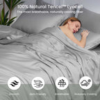 Duvet Cover Set Cooling Lyocell Moisture-Wicking & Lightweight