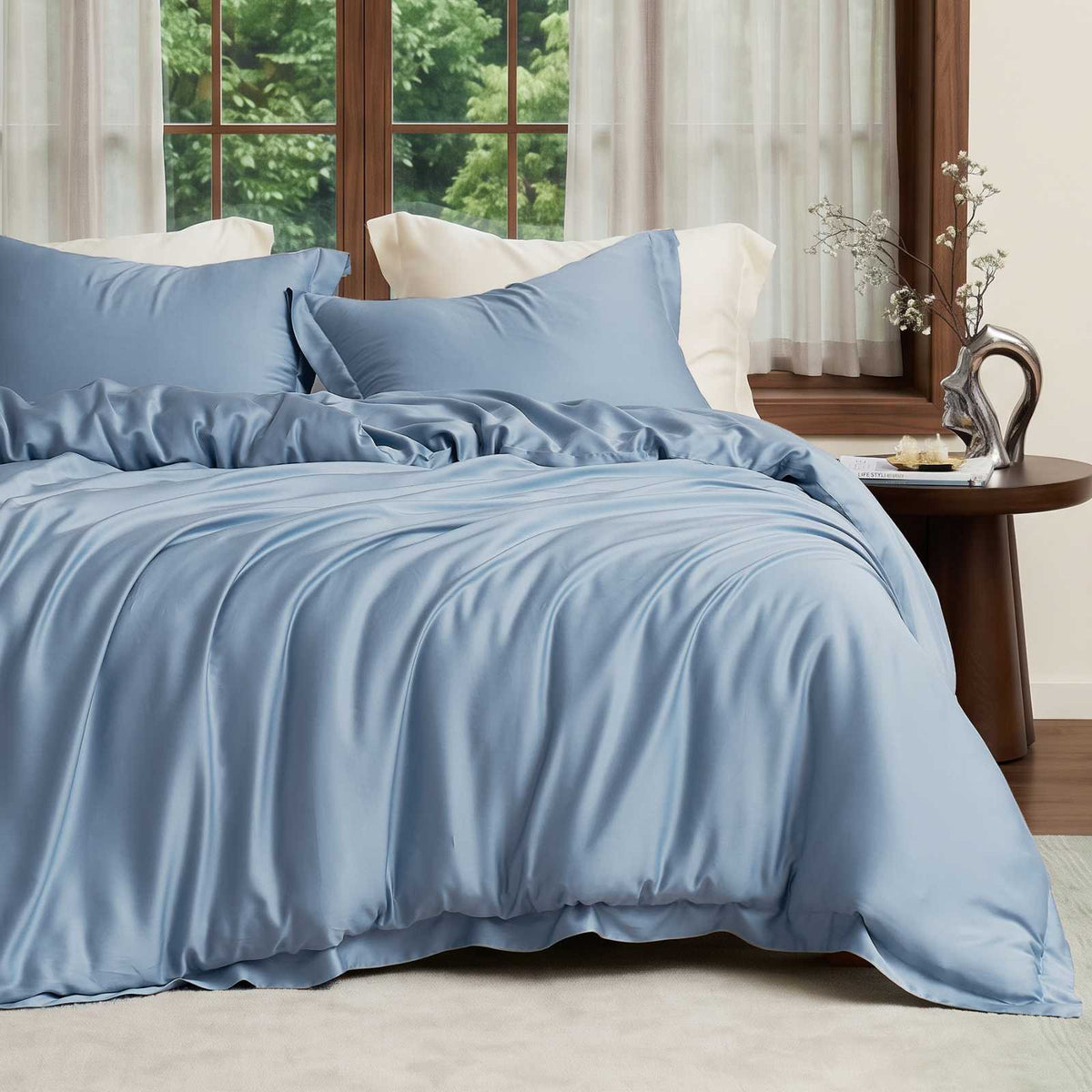 Duvet Cover Set Cooling Lyocell Moisture-Wicking & Lightweight